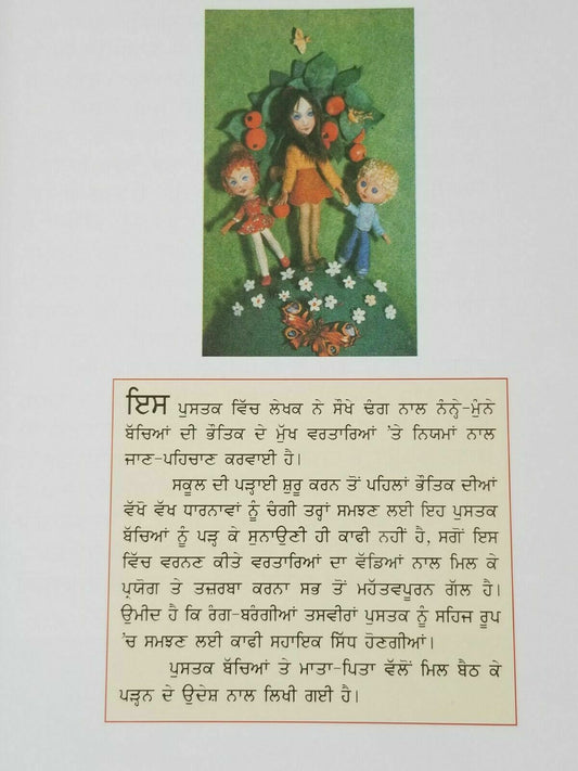 Punjabi Reading Learning Kids Physics Science Knowledge Book ਪ੍ਰਕਾਸ਼ Light Prkash