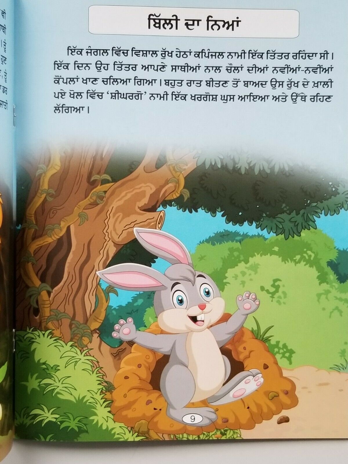 Punjabi reading kids panchtantra stories pair wolf is wolf & lion is lion book