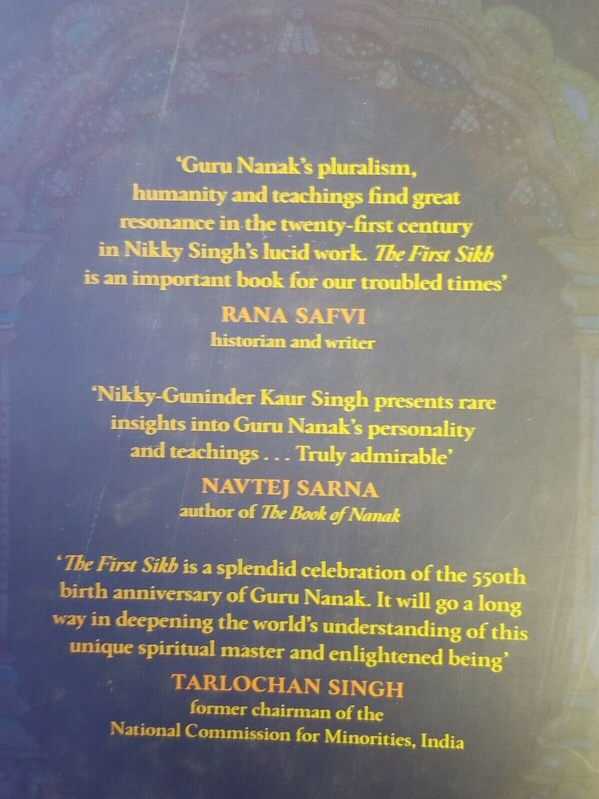 The first sikh the life and legacy of guru nanak english literature book b35 new