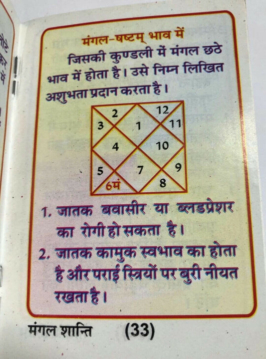 Mangal tuesday shanti path mini pocket book includes vedic mantras tantra hindi