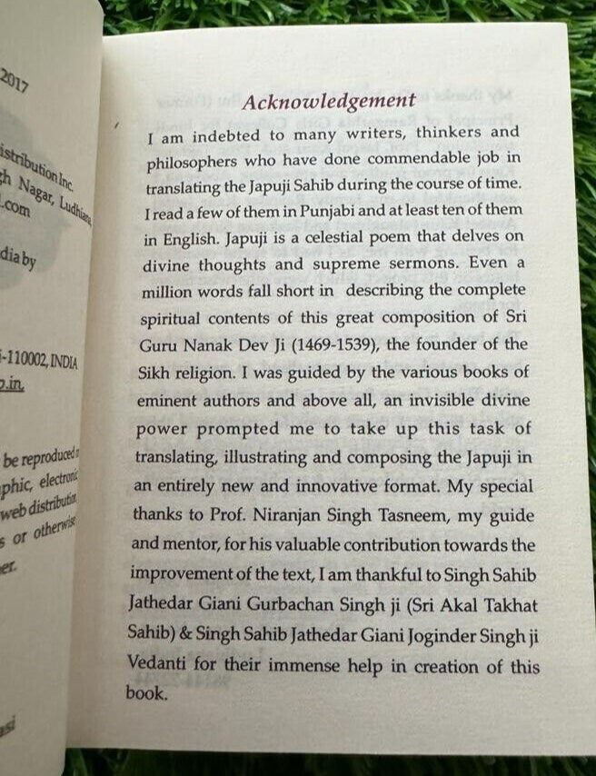 Sikh Japji Sahib Bani Steek Gurmukhi Hindi Transliteration English Translation W