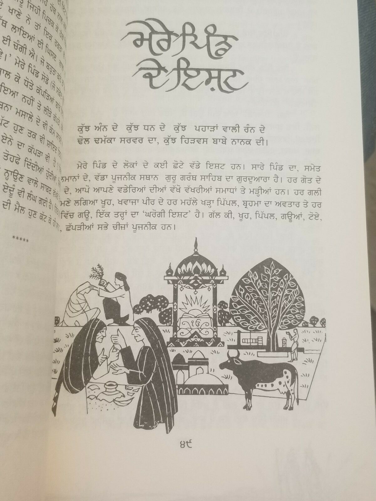Mera Pind Book by Giani Gurdit Singh Punjabi Gurmukhi Reading Literature B59