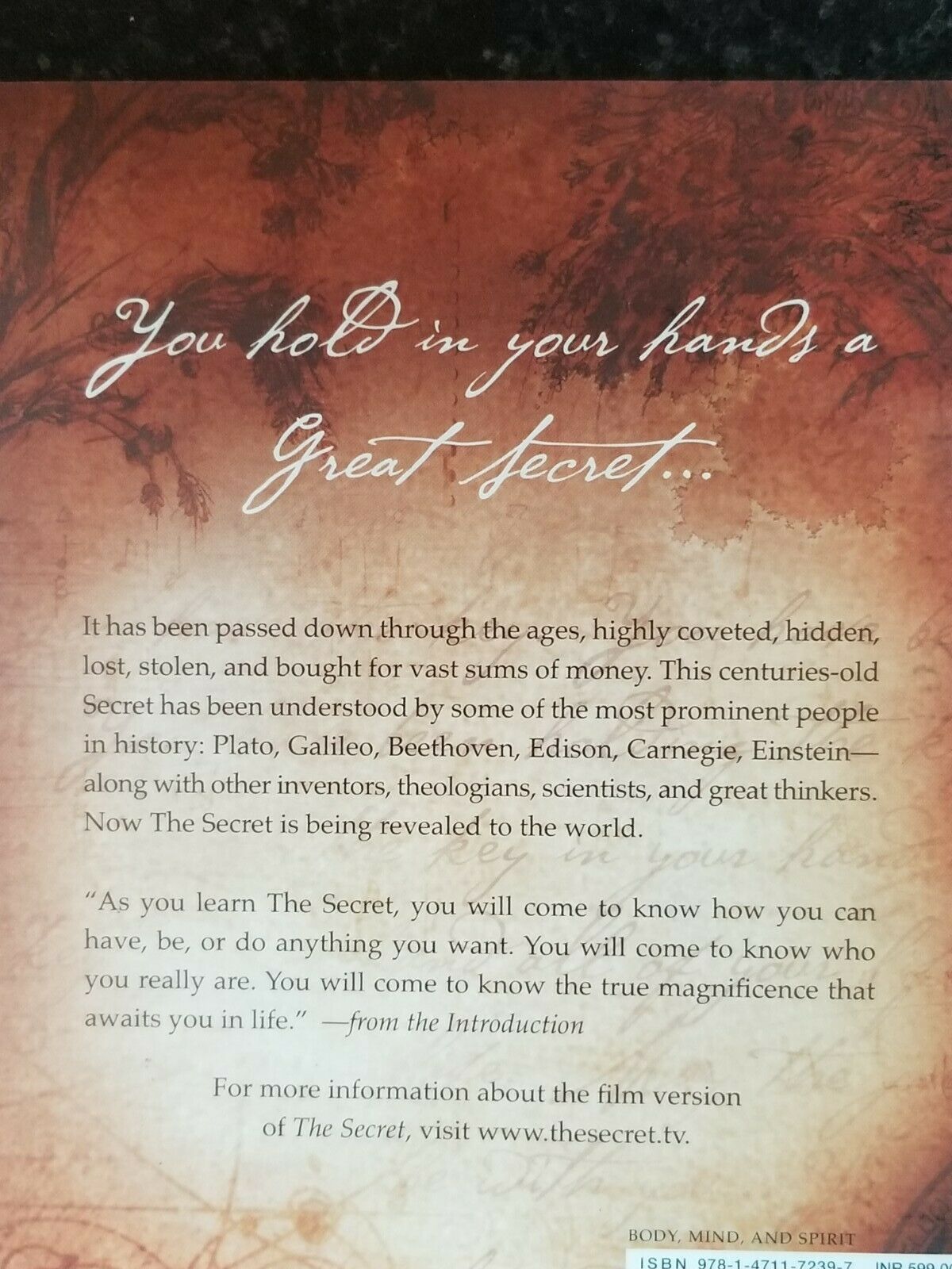 The Secret Book by Rhonda Byrne in English Brand New Motivational UK Shipping
