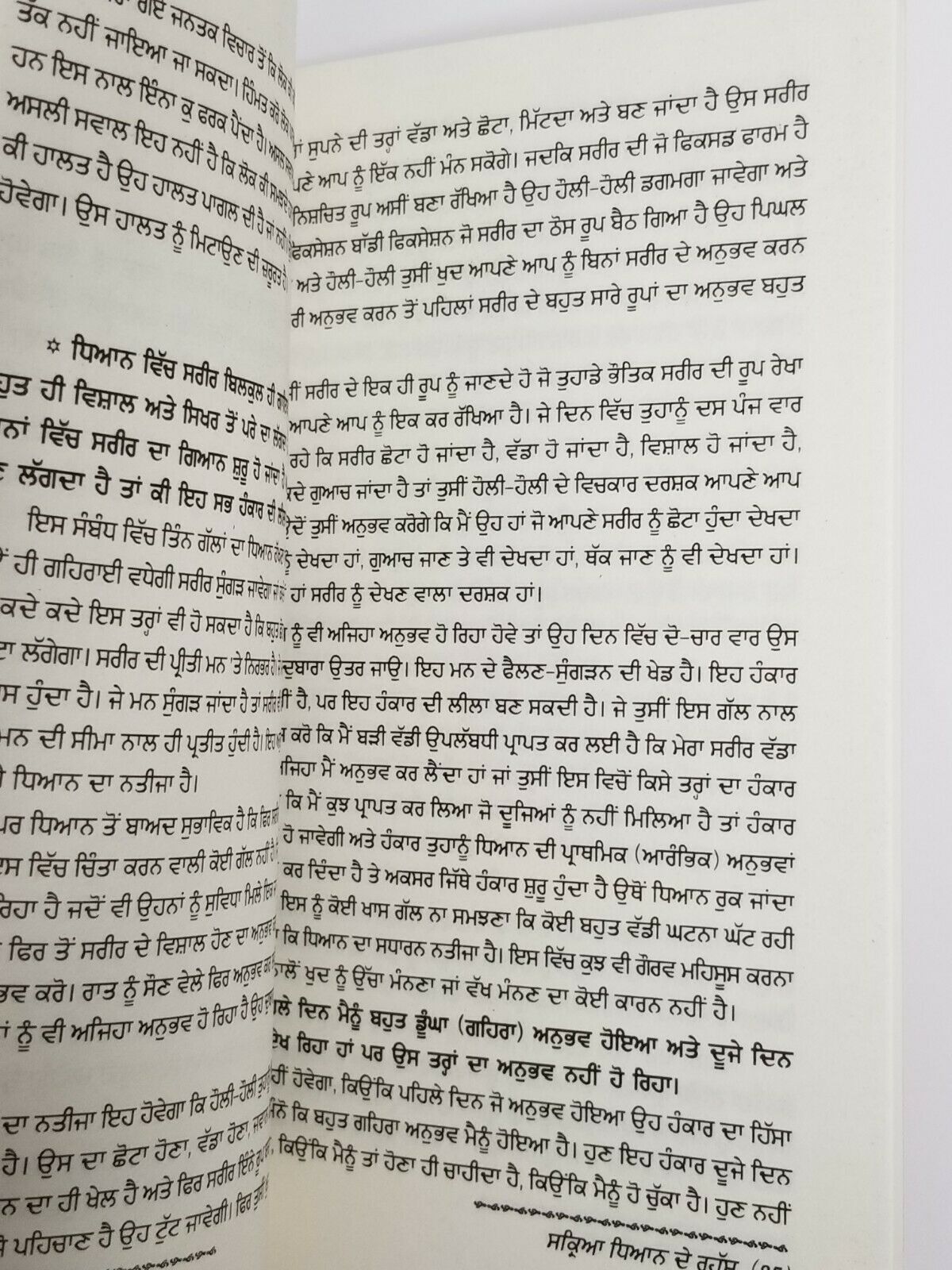 Sakriya Dhyan De Rahas based on OSHO Rajneesh Teachings Punjabi Literature Book B56