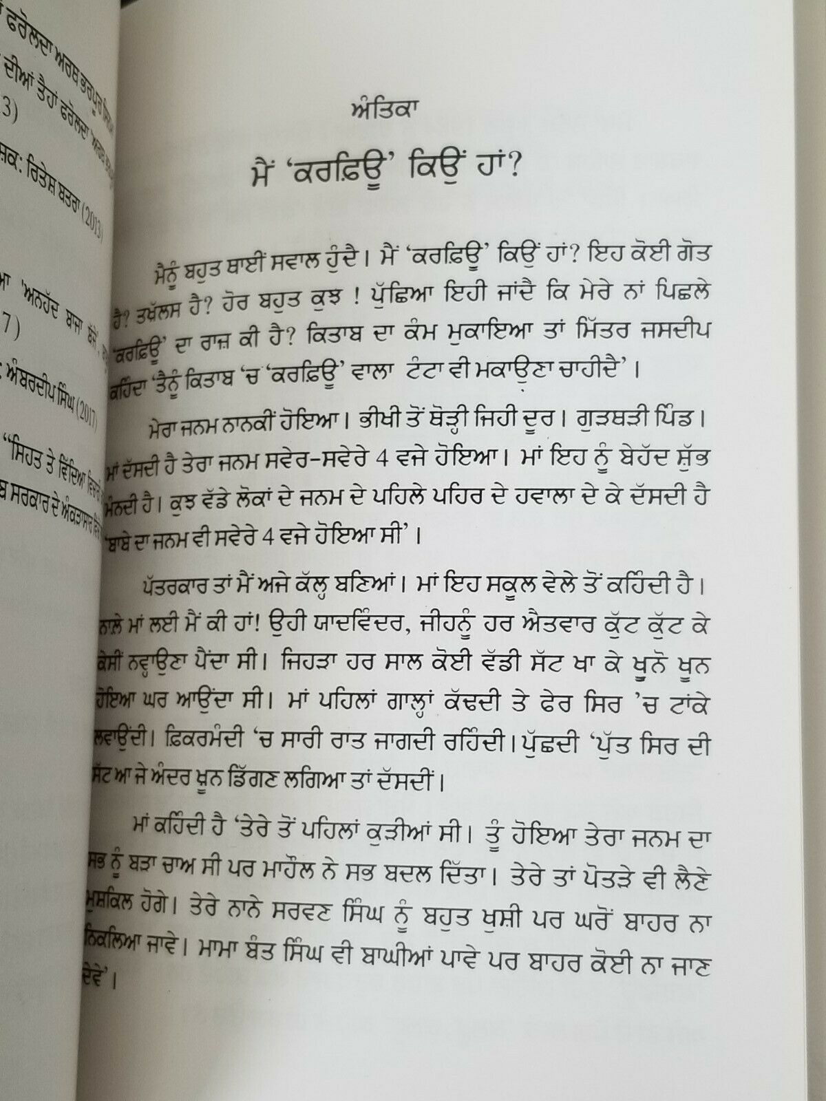 Kehra Punjab ਕਿਹੜਾ ਪੰਜਾਬ Yadwinder Karfew Indian Punjabi Reading Literature Book