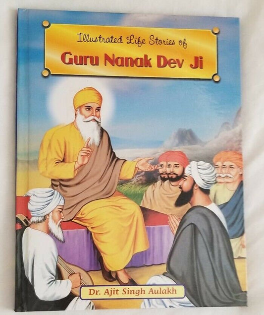 llustrated Life Stories of Guru Nanak Dev Ji Sikh Kids Book English Album GG New
