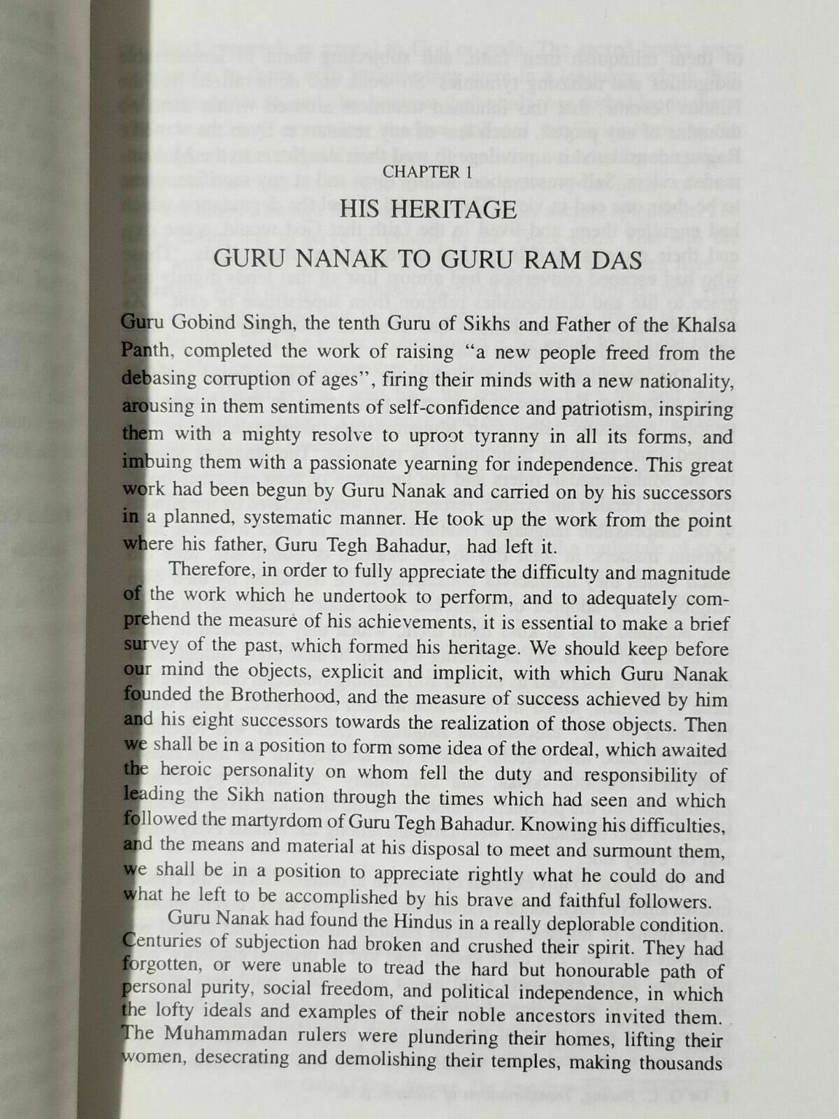 Life of Guru Gobind Singh biography by Prof Kartar Singh book english khalsa b51