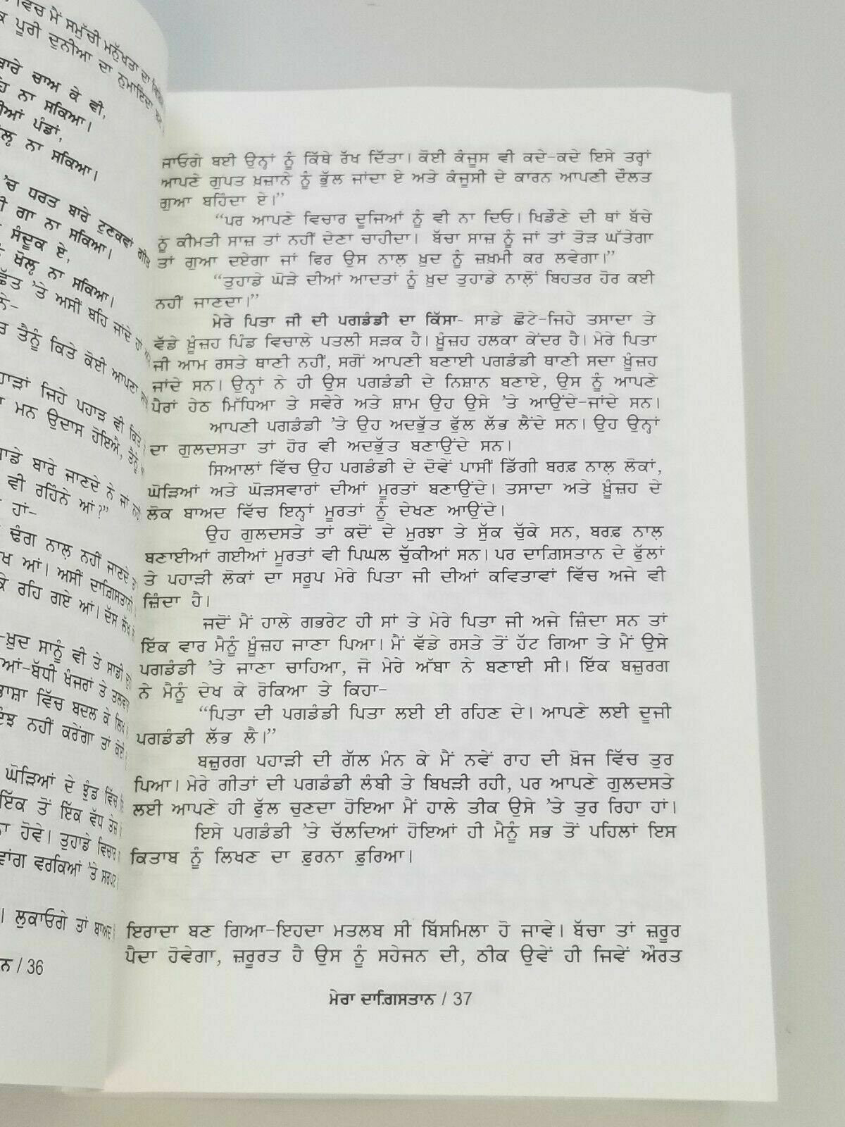 Mera Dagestan Punjabi Gurmukhi Book Rasool Gamzatov My Daghestan Literature B34