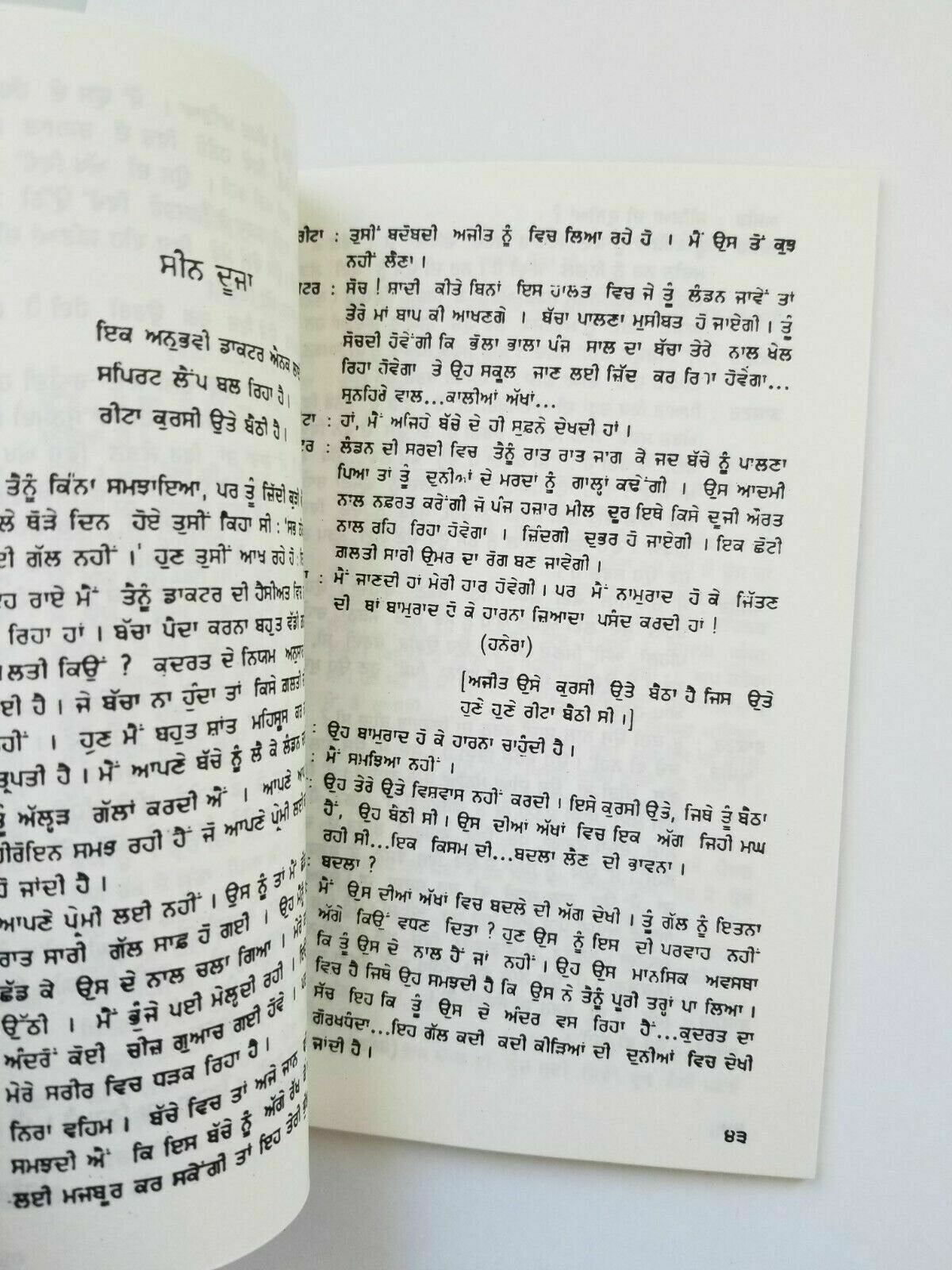 Dhooni di agg punjabi stage drama reading book by balwant gargi panjabi new b5