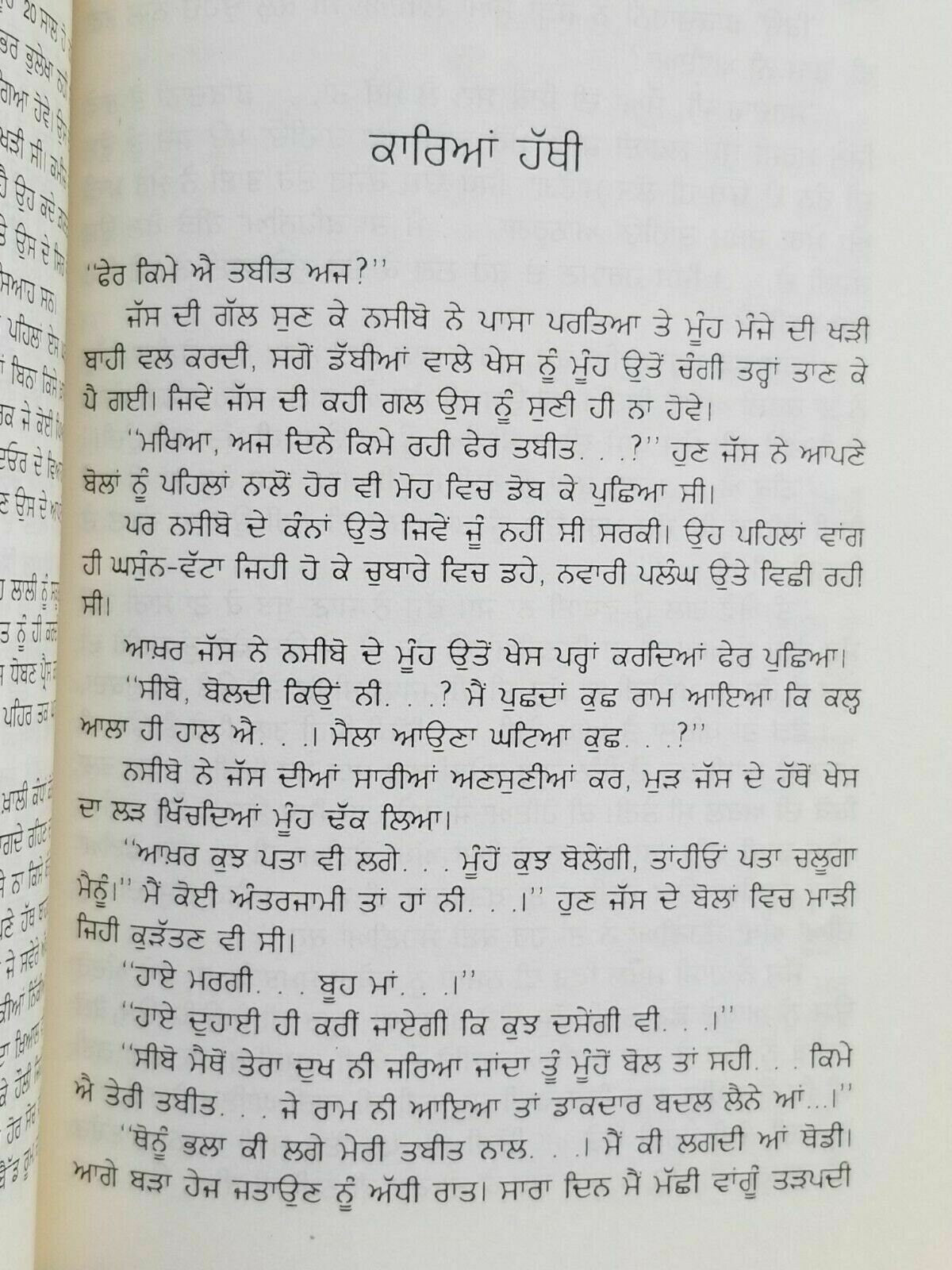 Muklaway wali raat punjabi short stories panjabi hardback book bachint kaur b6
