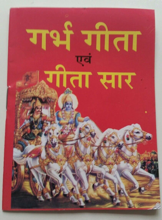Garbh Gita Geeta Saar Hindi Book Krishna Arjun Samvaad Pocket Holy Hindu New GG