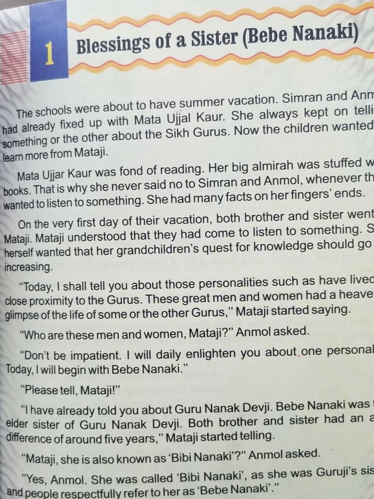 Sikh singh kaur khalsa kids stories vignettes of sikh faith book in english b66b