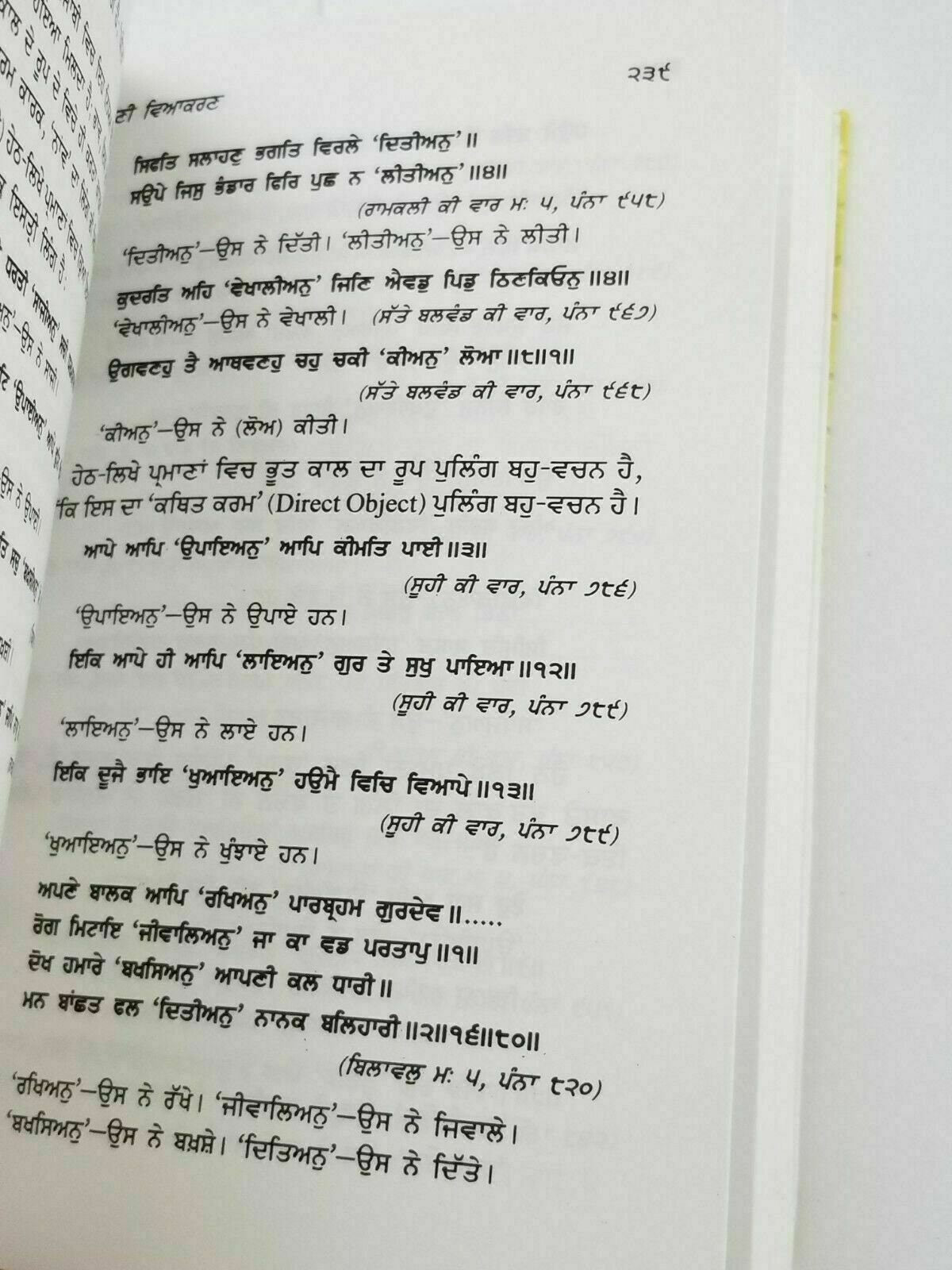 Gurbani viyakaran sikh book professor sahib singh punjabi literature panjabi a26