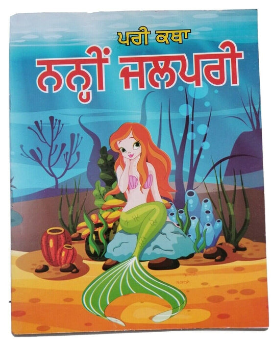 Punjabi reading kids fairy tale the little mermaid learning story book panjabi