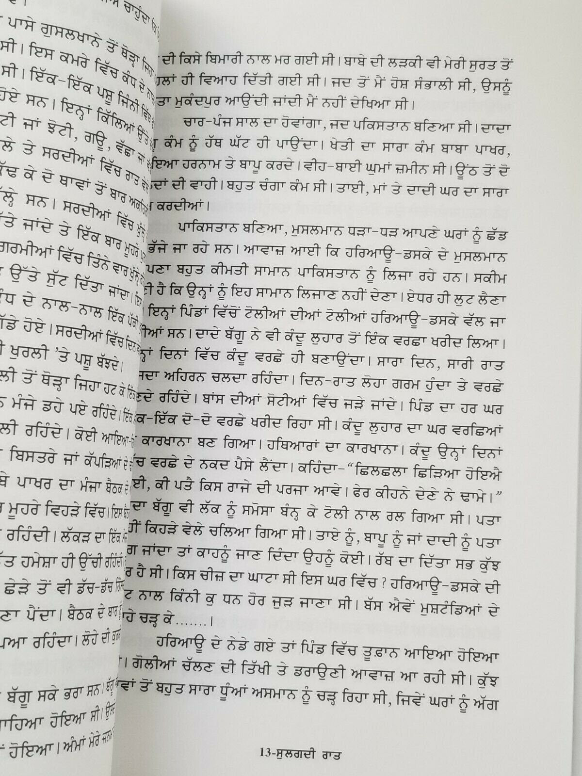 Sulagdi raat novel by ram saroop ankhi panjabi literature punjabi reading book