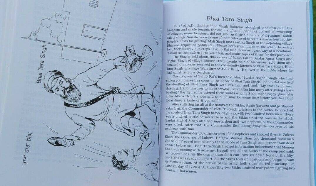Kids bed time stories vol-7 sikh martyrs singh kaur book english punjabi gift mj