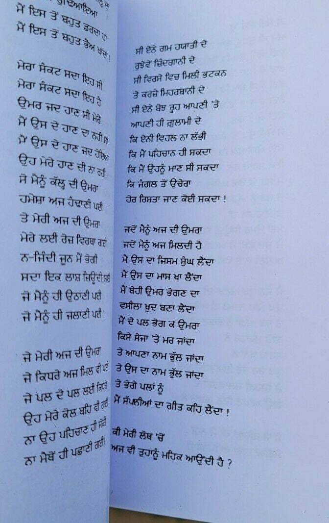 Mein Te Mein Punjabi Poetry Book Shiv Kumar Batalvi Gurmukhi Panjabi Poems B20