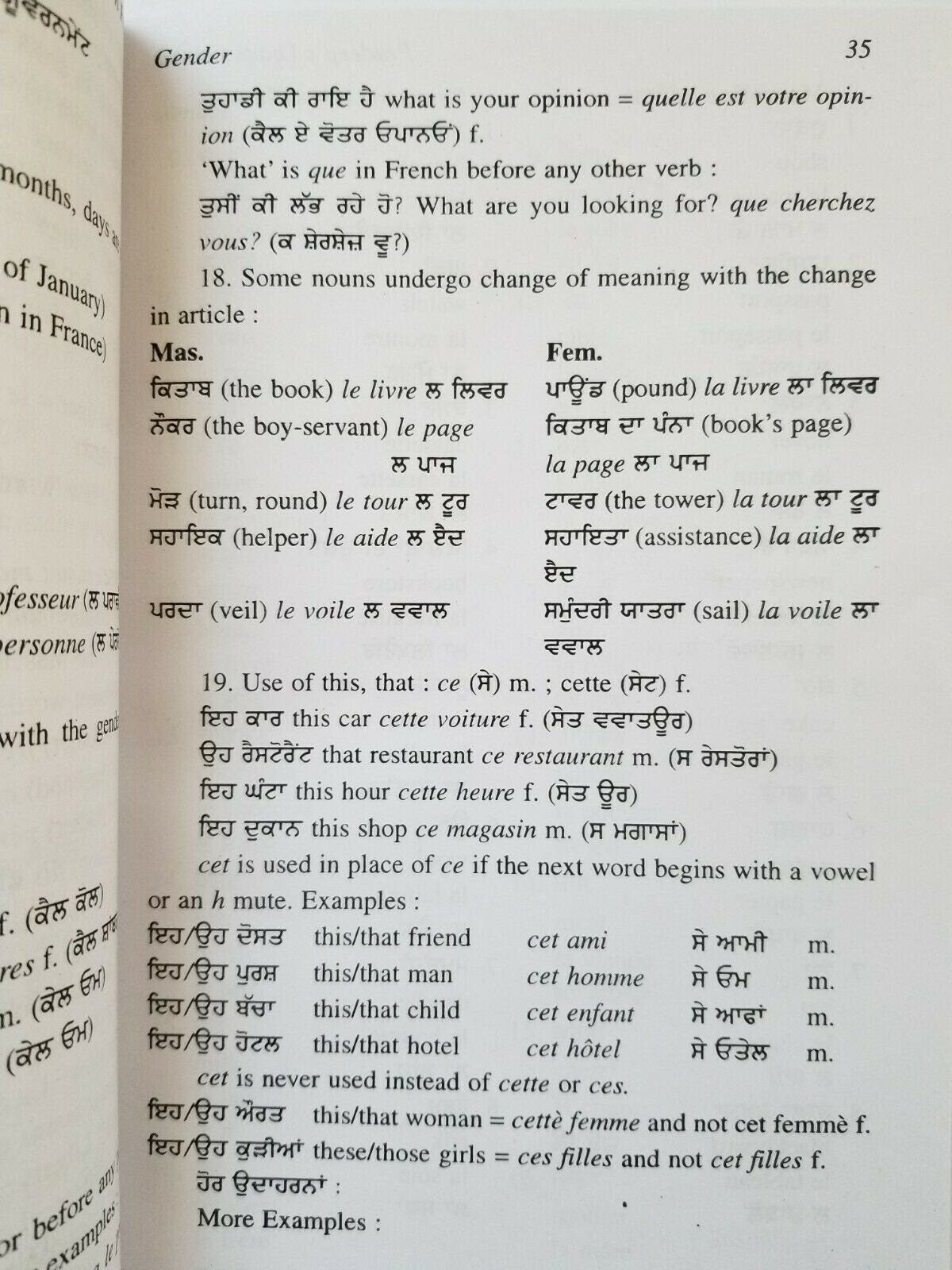 Learn French learning course Punjabi & English Speak Fluent easy course 60 days B45