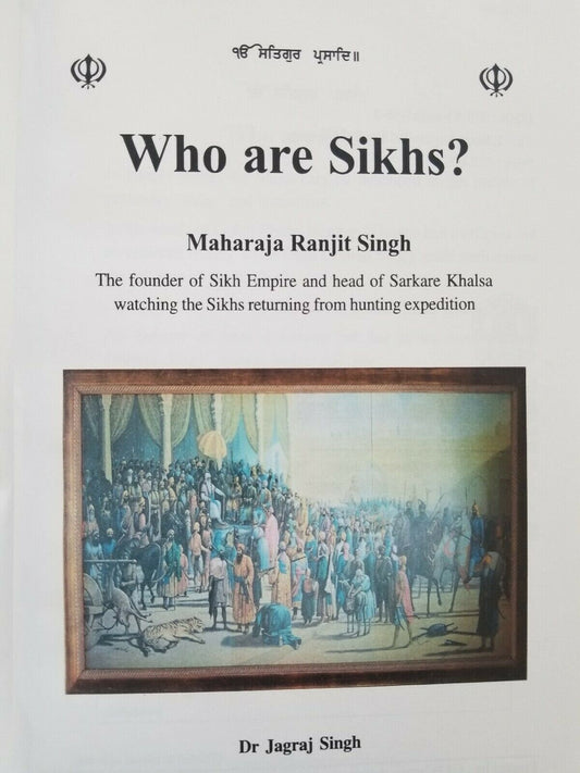 Who are sikhs? hardback sikh kaur khalsa book in english dr. jagraj singh - gift