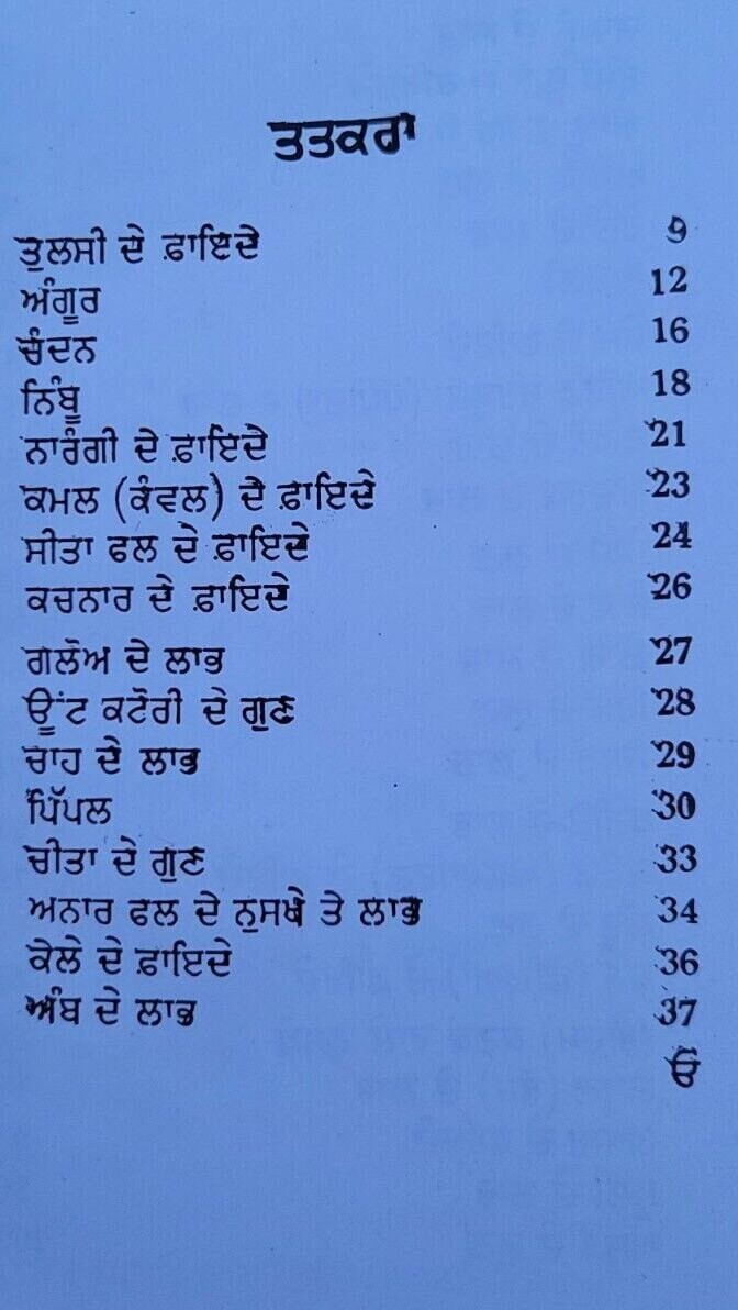 Himalaya Booti Parkash Punjabi Ayurvedic Book Hikmat Herbal Remedies Panjabi MA Home