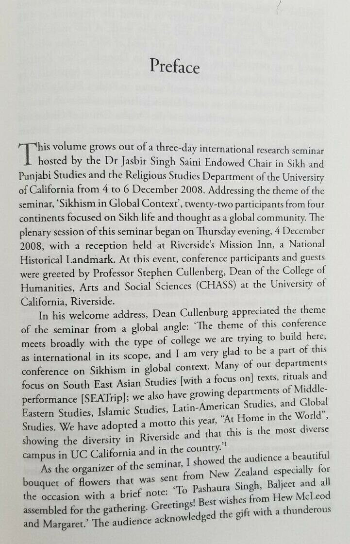 Sikhism in global context edited pashaura singh new english oxford sikh book mc