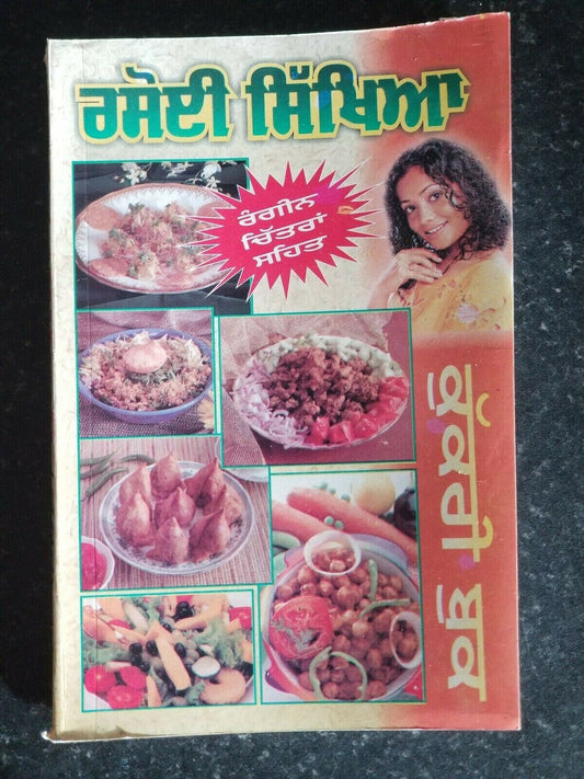 Rasoi sikhya indian cooking book with detailed simple instructions in punjabi