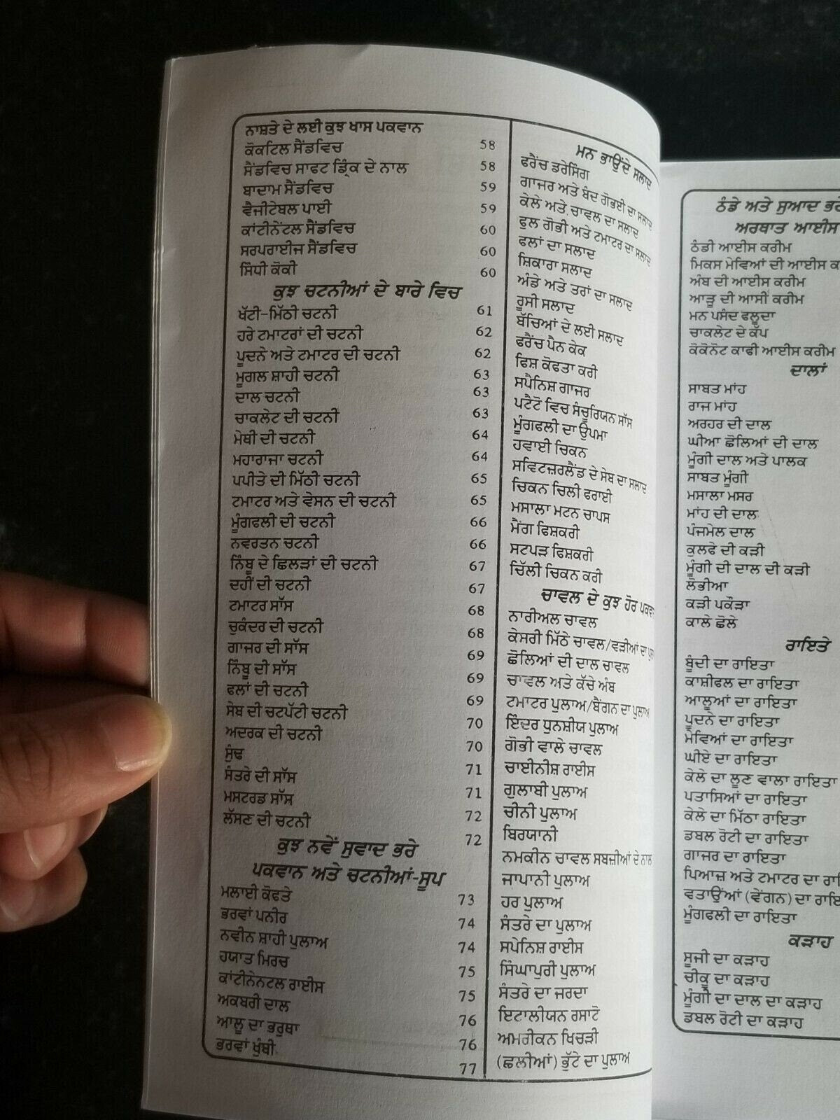 Rasoi sikhya indian cooking book with detailed simple instructions in punjabi