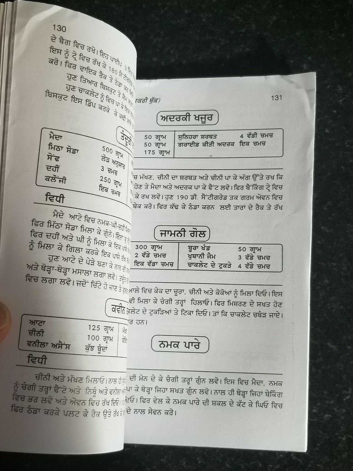 Rasoi sikhya indian cooking book with detailed simple instructions in punjabi