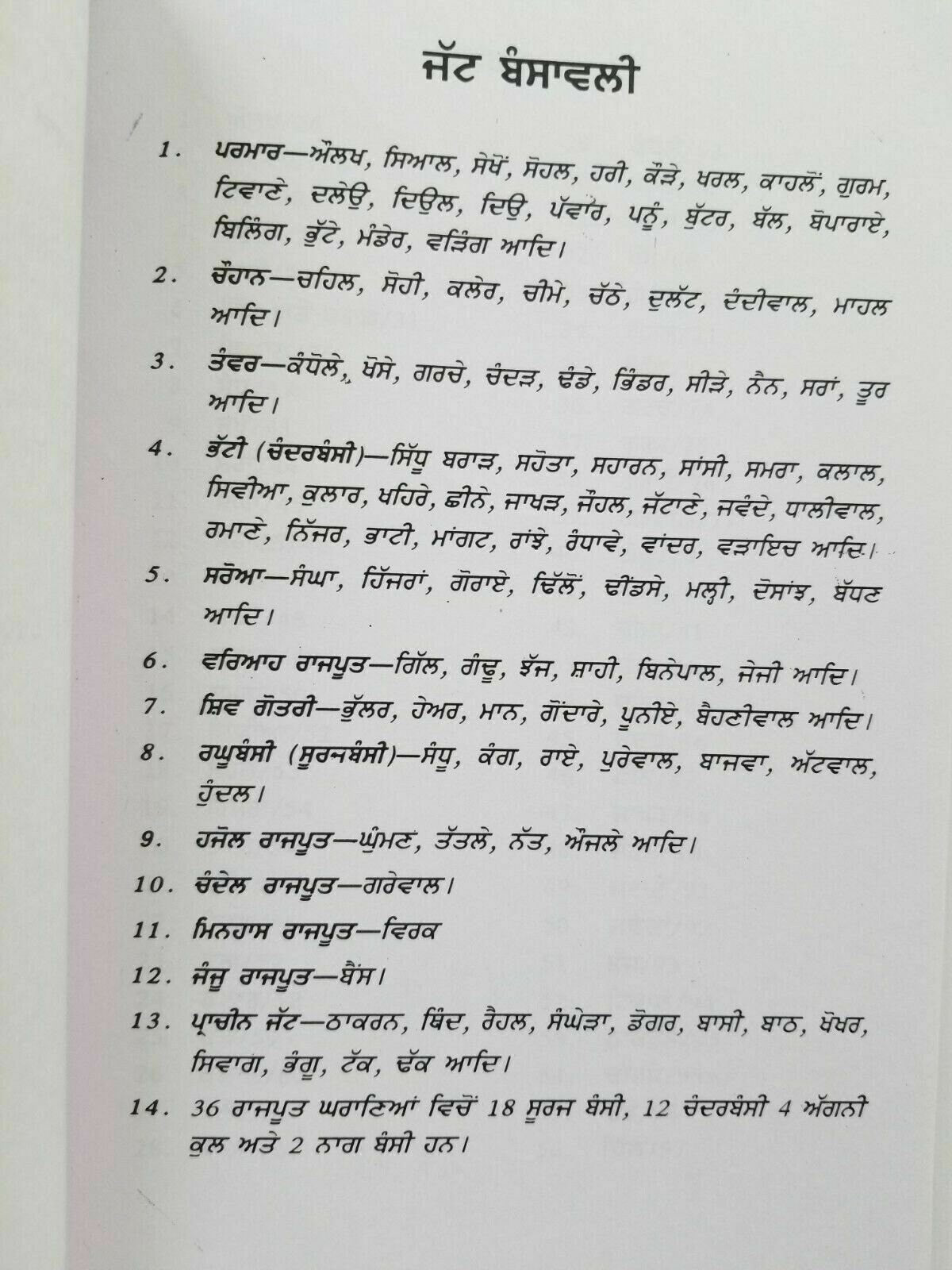 Jatta da itihas history of jatts book on jatt surnames jat punjabi panjabi b51