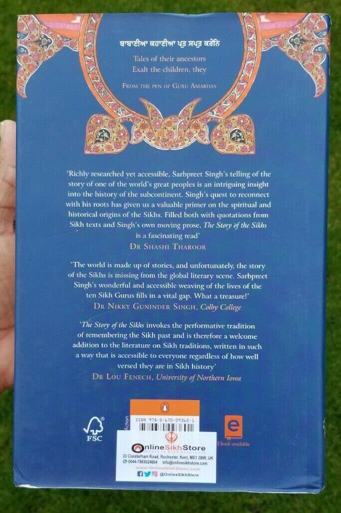 The story of Sikhs 1469 - 1708 Sarbpreet Singh Sikh Kaur Khalsa English Book A18