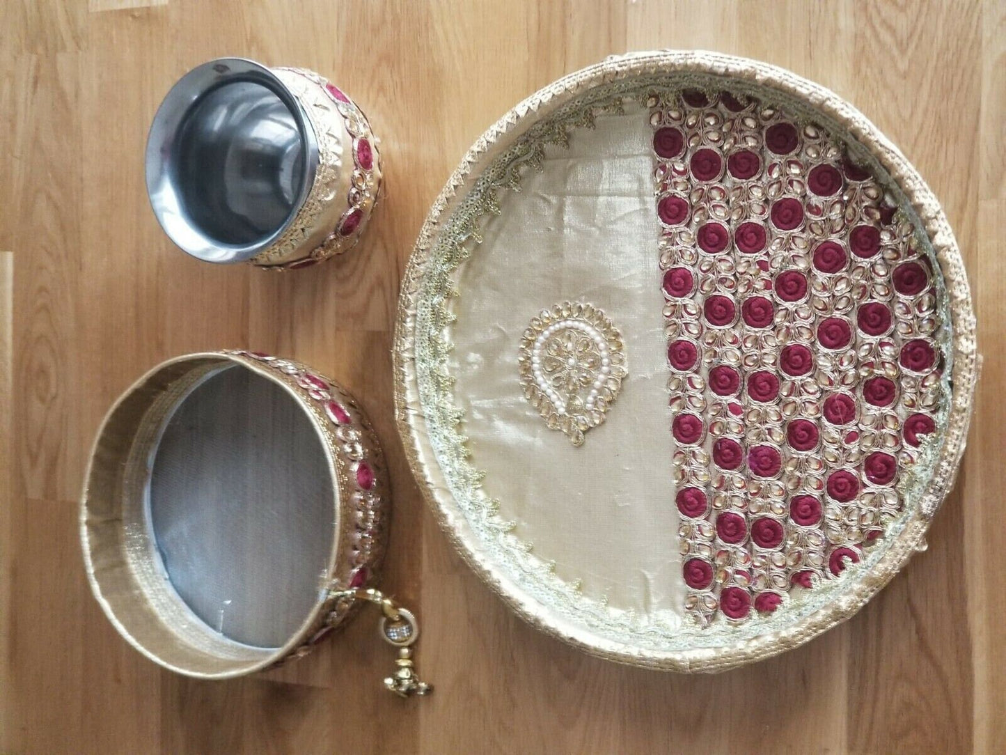Hindu fast worship karva chauth vrat thali set special pooja karwa vrata katha d