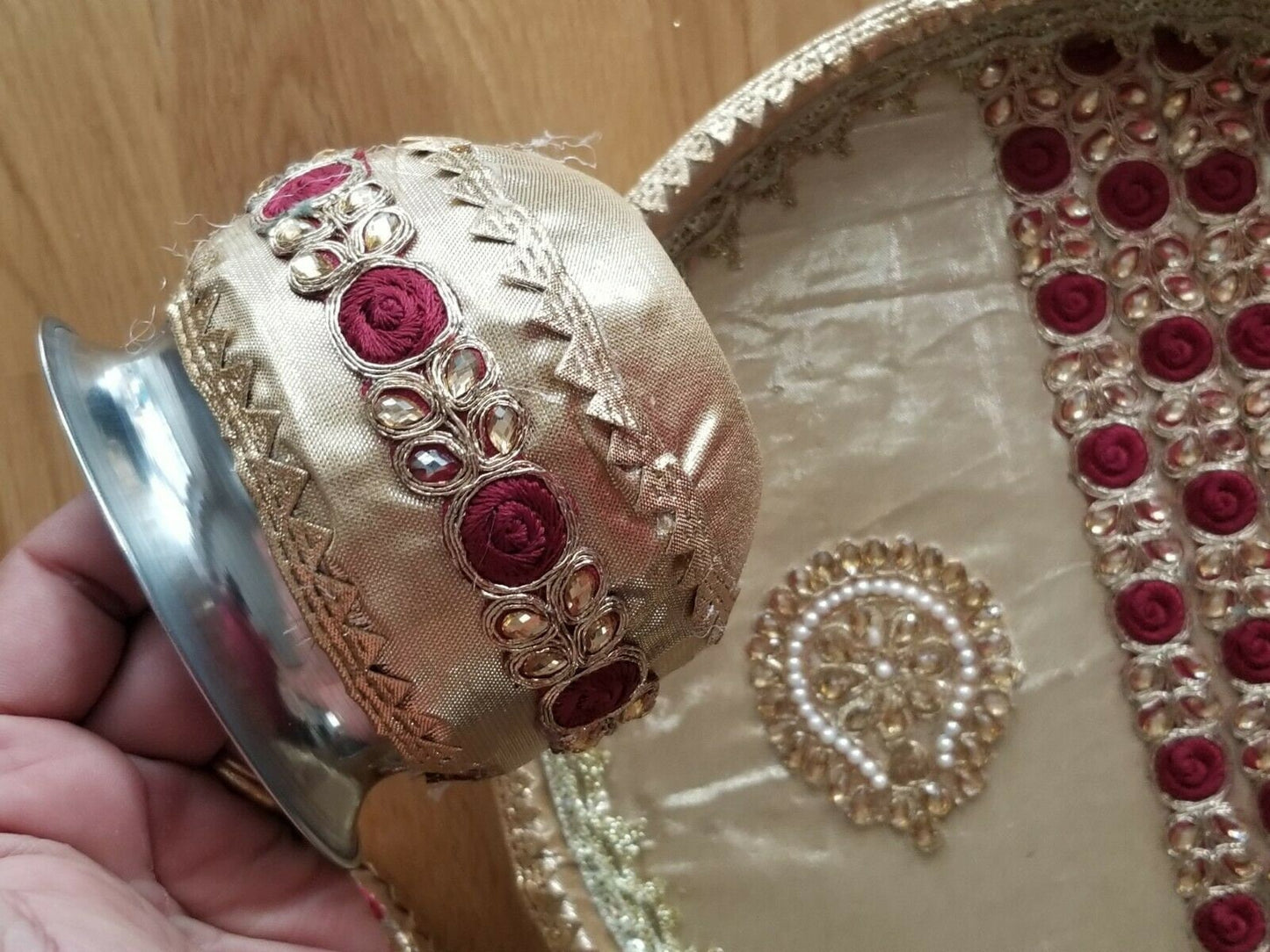 Hindu fast worship karva chauth vrat thali set special pooja karwa vrata katha d