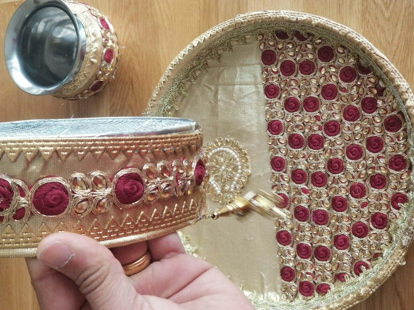Hindu fast worship karva chauth vrat thali set special pooja karwa vrata katha d