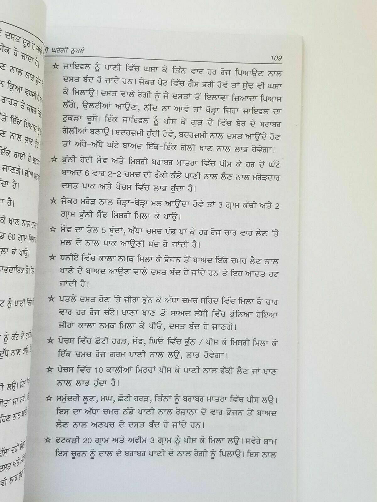 Home remedies desi gharogi nuskhay punjabi book to cure diseases at home new B33