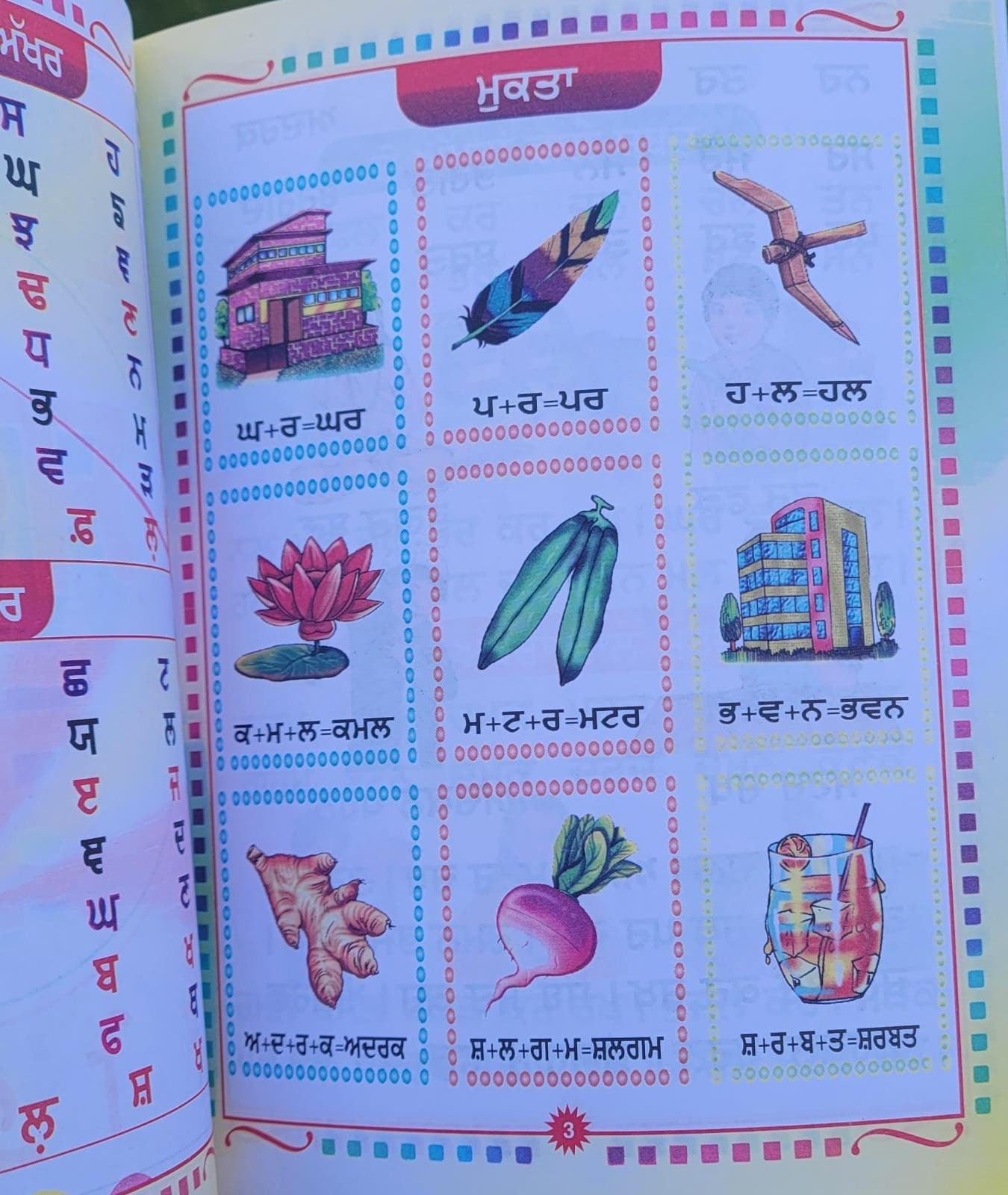 Learn Punjabi Gurmukhi Swar Bodh Writing Pronunciation Book KS1 Panjabi learning ii