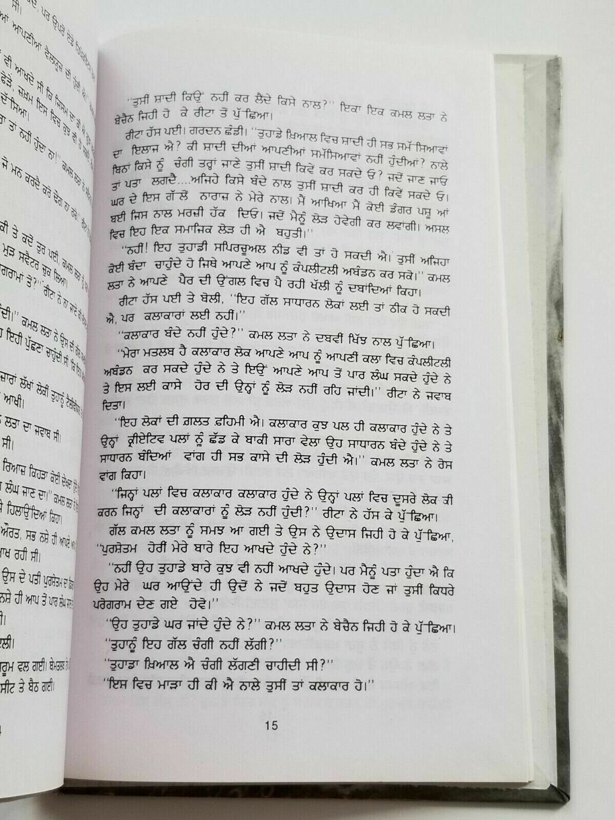 Dhupp chhaan te rukh punjabi fiction novel by dalip kaur tiwana panjabi b5 new