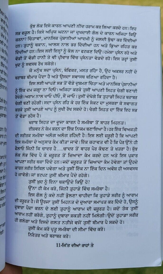 Jitt dian Rahan Te Swett Marden Inspirational Book Punjabi Motivation B45 New