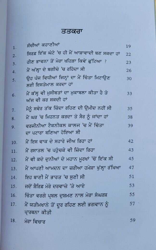 Mein chinta te jitt kiven paaey dale carnegie self improvement book punjabi b65