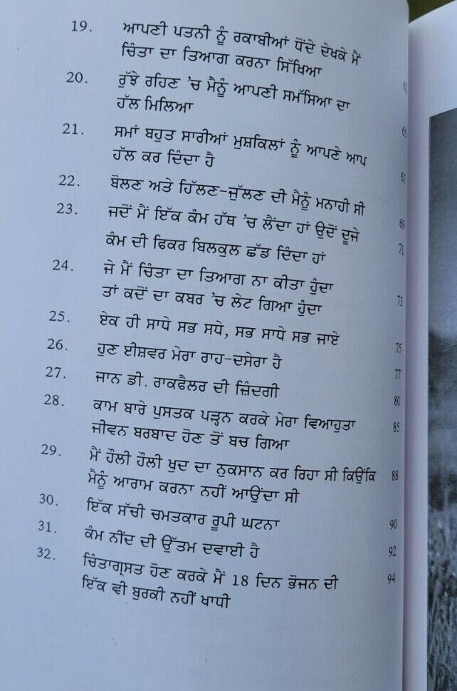 Mein chinta te jitt kiven paaey dale carnegie self improvement book punjabi b65