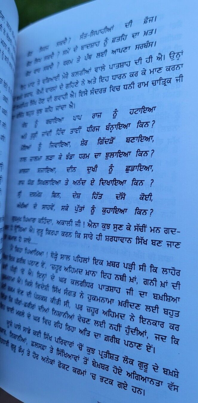 Gargaj Akali Gajya Sikh Book Dr Inderjit Singh Punjabi Story Literature Book B20