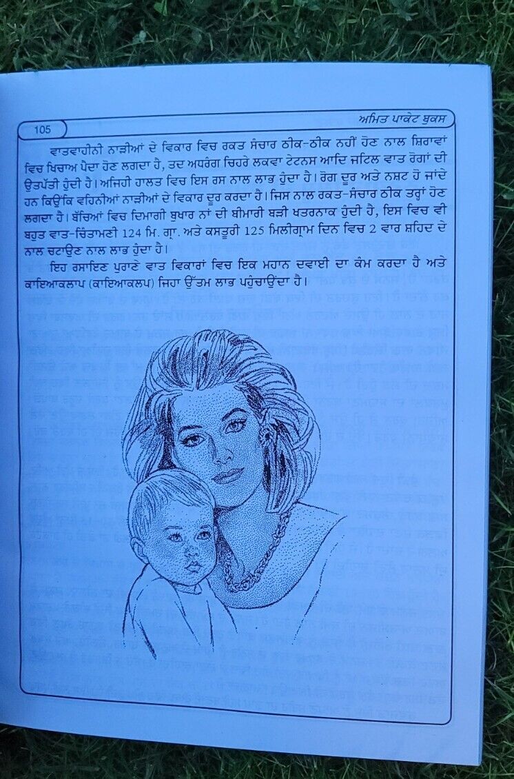 Garab Awastha Pregnancy and Looking after Baby Learning Antique Punjabi Book MC