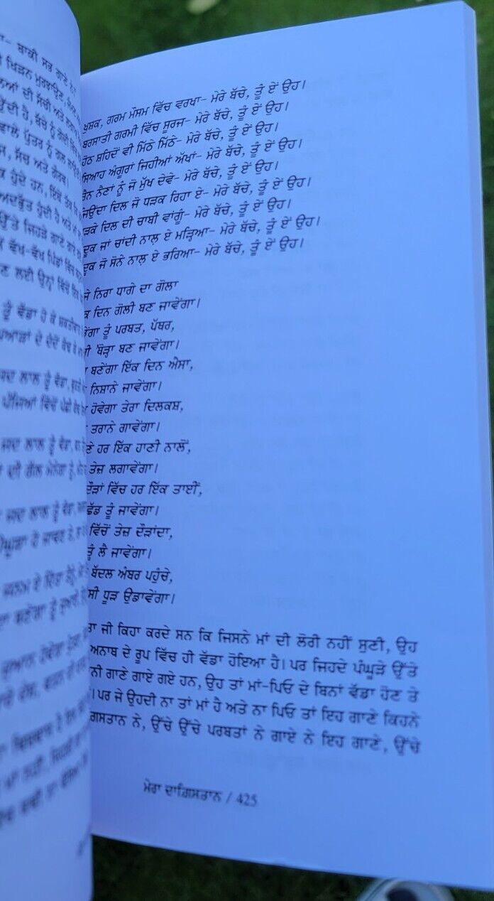 Mera Dagestan Punjabi Gurmukhi Book Rasool Gamzatov My Dagestan Literature MD
