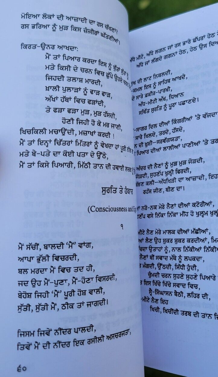 Khule Ghund Punjabi Sikh Poems Poetry Prof Puran Singh Sikhsim book Panjabi MD