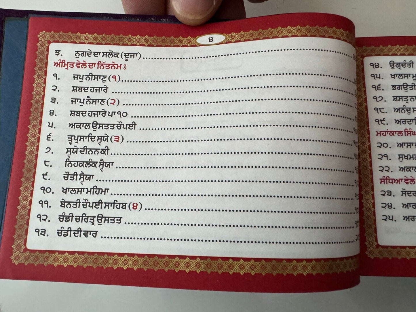 Sikh Khalsa Sunder Gutka Sahib Buddha Dal Nihang Singh Larivaar Bani Punjabi VV