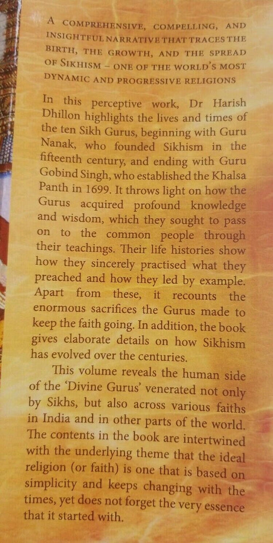 Singh kaur khalsa the sikh gurus history book by harish dhillon in english a20