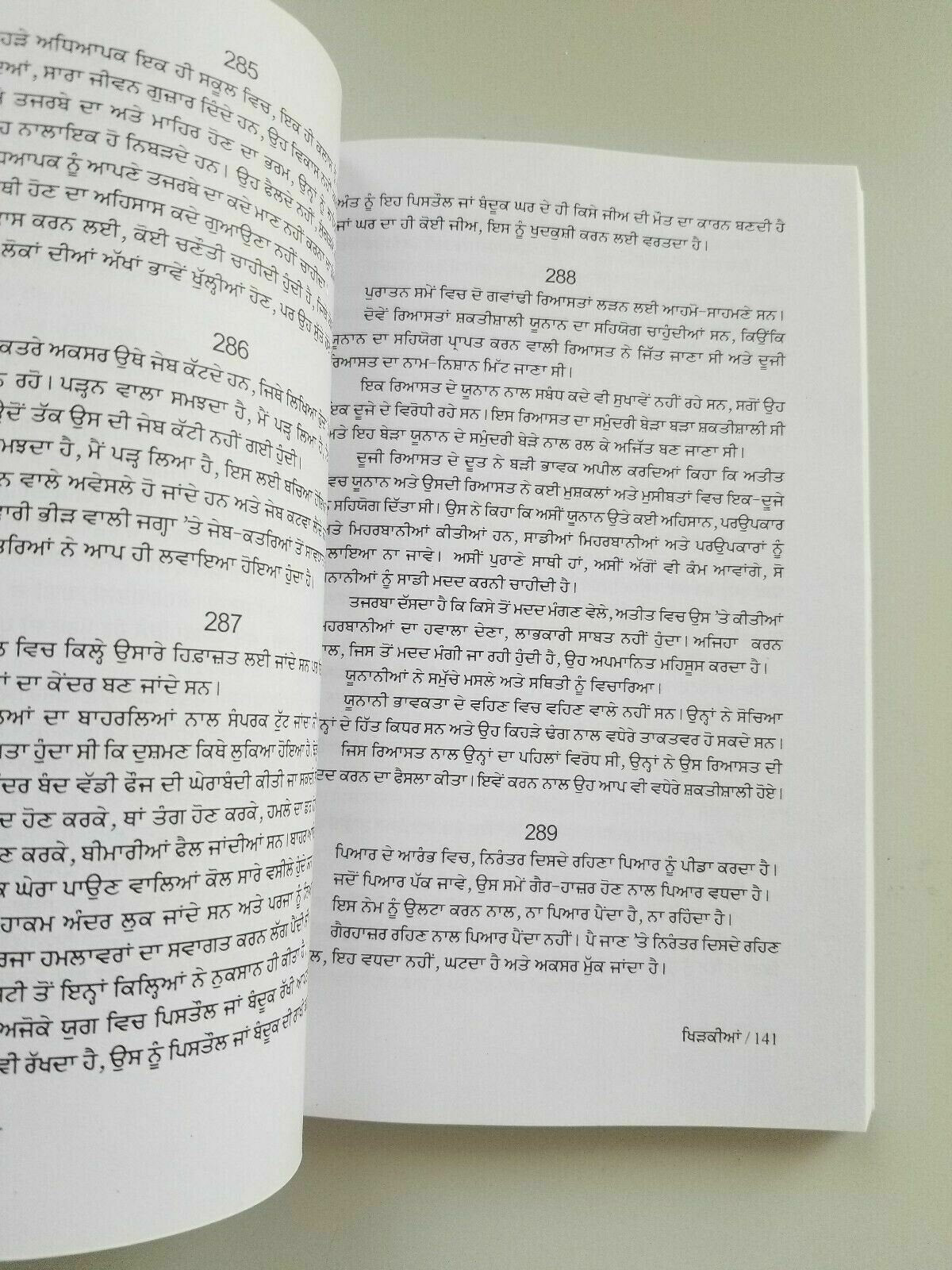 Khirkian Khidkian Narinder Singh Kapoor Punjabi Gurmukhi Literature Reading Book