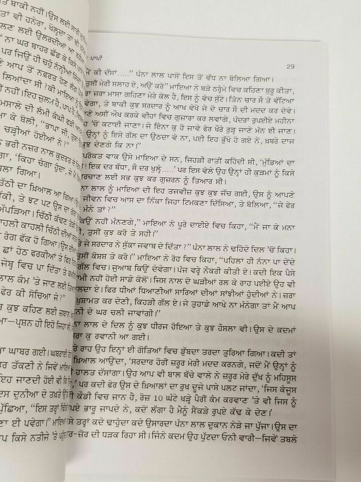 Pavittar Pappi Novel Nanak Singh Punjabi Literature Gurmukhi Paperback Book B67