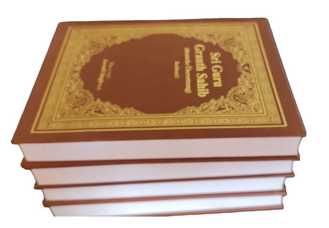 Sri Guru Granth Sahib Ji in German Translation four Volumes Sanchia Complete Set