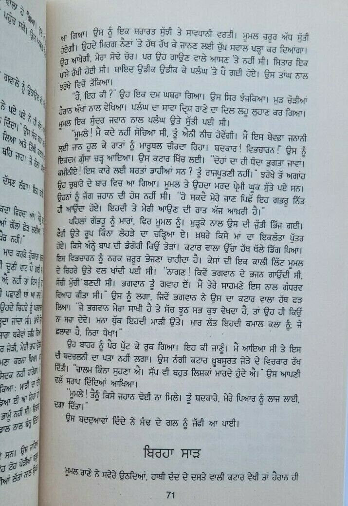 Moomal novel jaswant singh kanwal punjabi gurmukhi reading literature book mb