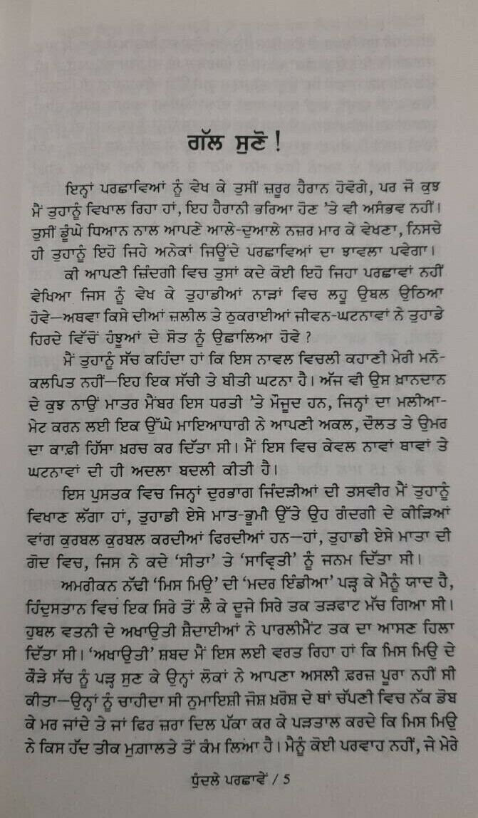 Dhundlay parchamay novel nanak singh punjabi reading literature panjabi book ma